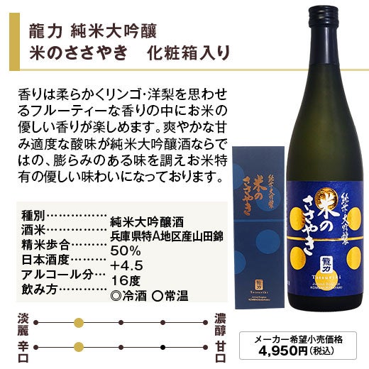 龍力 飲みくらべ720ml 2本組 |日本酒・地酒の通販 | 飲み比べセット